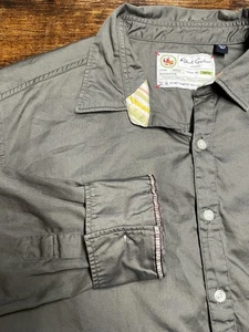 Robert Graham Hemd Herren XL grau Button Down Langarm Kontrastbesatz Baumwolle - Bild 1 von 14