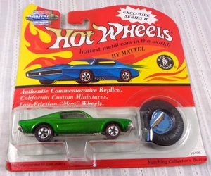 HOT WHEELS Vintage 25th Anniversary Series II CUSTOM MUSTANG 10496 GREEN NEW! - Picture 1 of 3