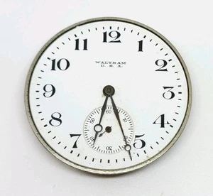 1919 Waltham Model 1894 Grade No. 210 7J 12s Pocket Watch Movement For Repair - Picture 1 of 3