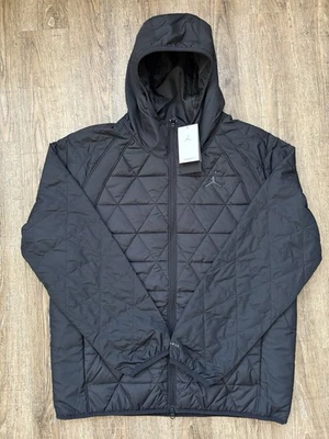 Jaqueta com capuz Nike Jordan Therma Fit zíper completo Mem’s tamanho XXL alta preta FD2637-010 - Imagem 1 de 4