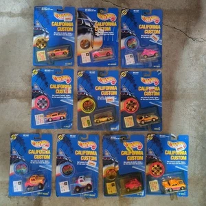 LOT of 10x 1989 HOT WHEELS CALIFORNIA CUSTOM Mattel Vintage - Picture 1 of 5