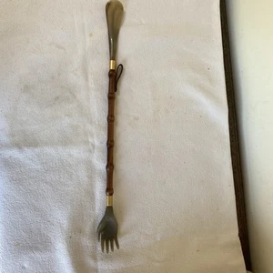Vintage Holz & Cellulite Schuhlöffel Rückenkratzer Kombination - Bild 1 von 7