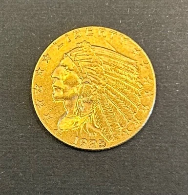 1925 D Gold Indian Head quarter eagle - $2.50 - Image 1 of 4