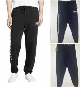 Vans Versa Men’s Sweatpants Relaxed Fit Joggers Black Pants Size Medium NEW! - Picture 1 of 9