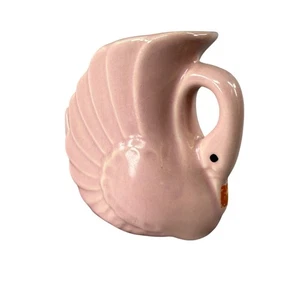 Jarrón jardinera cisne de cerámica rosa vintage decoración artículos para el hogar contenedor plato de baratija - Imagen 1 de 20