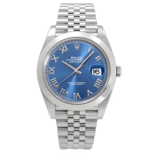 Rolex Datejust 41 126300 Azzurro Blue/Roma Dial - Picture 1 of 7