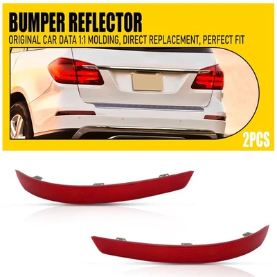 Reflector de parachoques trasero derecho+derecho para Mercedes-Benz Clase GL X166 GL350 GL450 13-16 Y Foto 1 de 4