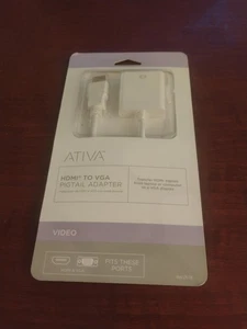 Ativa HDMI to VGA Pigtail Adapter White NEW - Picture 1 of 2