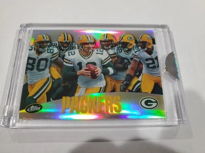 2010 eTopps Green Bay Packers Aaron Rodgers, Woodson, Matthews Refractor 196/499 - Image 1 of 2