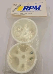 RPM Clawz White Front Wheels Fits Associated Rc10t Rc10t2 Rc10t3 Dyeable 81541 - Picture 1 of 1