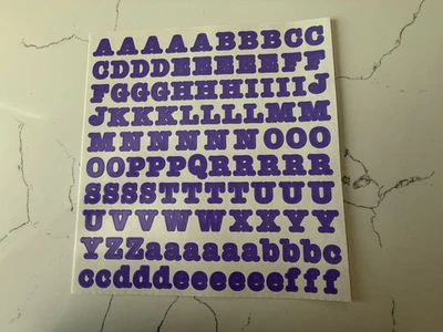 Creative Memories ABC/123 12x12" Sticker Sheets ~ Misc Colors ~ 3/4"  You Choose - Image 1 of 4