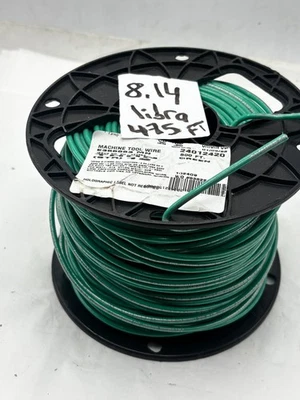 CABLE GENERAL E355563 MÁQUINA HERRAMIENTA CABLE VERDE 8,14 LIBRA 475 FT 24012420 THHN 12 Foto 1 de 4