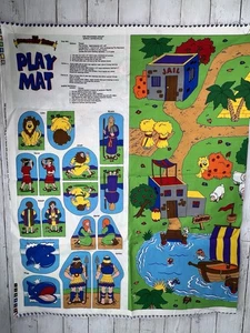 Vintage Cranston Beginners Bible Hero’s Play Mat Characters Cut N Sew New - Picture 1 of 14