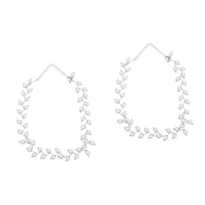  2 Pieces Mädchen Halskette Perlenkette Modeschmuck Für Frauen Kostümschmuck - Bild 1 von 4