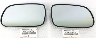 TOYOTA GENUINE SUPRA Outer SIDE VIEW DOOR MIRROR GRASS Lens Rh&Lh SET JZA80 MK4 Foto 1 de 3