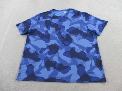 Ralph Lauren RLX Shirt Mens 2XL XXL Blue Camo Performance Active Training Tennis - Image 1 of 4
