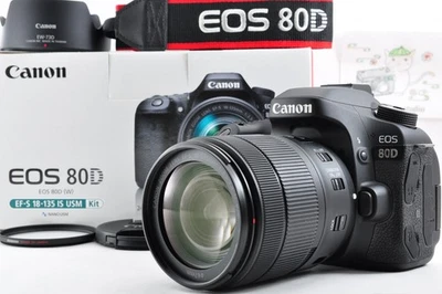 *1yr Wty for US* SC:3.8K Canon EOS 80D + EF-S 18-135mm IS STM Lens SET #6621_a - Image 1 of 4