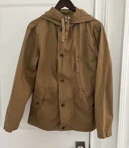 GAP Damen Scheunenjacke Braun Gr. M leichte Kapuze 100% Baumwolle - Bild 1 von 8