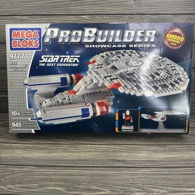 Mega Bloks Probuilder Star Trek TNG USS Enterprise 9777 NIB New Sealed Rare - Image 1 of 4