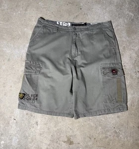 Vintage Y2K Quiksilver Surfwear Baggy Military Cargo Shorts - Picture 1 of 8