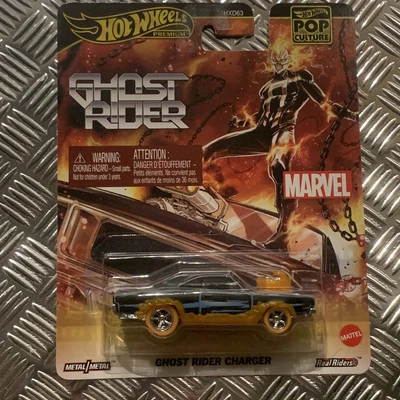 Hot Wheels Premium Pop Culture Ghost Rider Charger 1:64 Mattel - Image 1 of 2