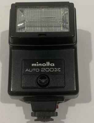 Minolta Auto 200X Shoes Mount Flash with Case Tested and Working - Image 1 of 3
