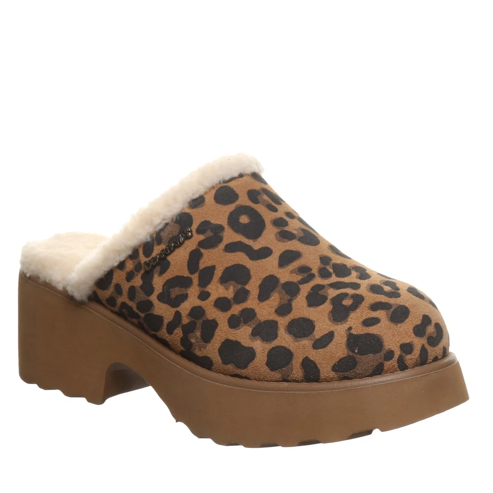 Bearpaw Marnie Womens Slippers - 3291w Cozy Slip-on Tobacco Leopard - 6 Medium - Изображение 1 из 1