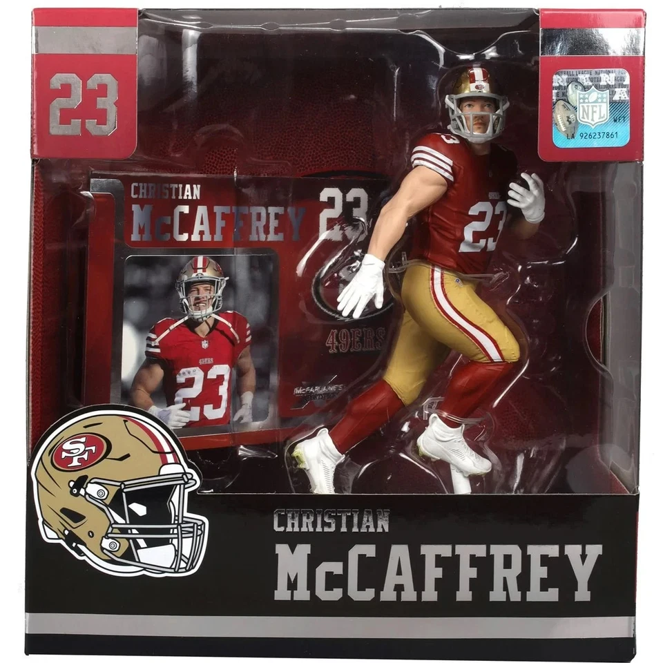 San Francisco 49ers Christian McCaffrey Figure – Collector’s Mcfarlane Cali - Image 1 of 4