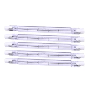 5x Clear 500W 500Watt 220V/240V J Type R7s 118mm Double Ended Halogen Bulbs wf - Picture 1 of 3