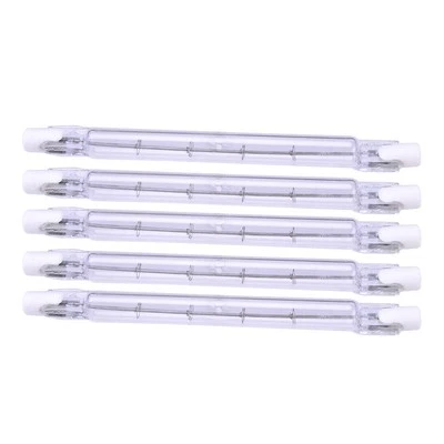 5x Clear 500W 500Watt 220V/240V J Type R7s 118mm Double Ended Halogen Bulbs wf - Image 1 of 3