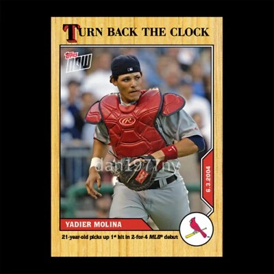 🛑👀 2020 TOPPS NOW TURN BACK THE CLOCK YADIER MOLINA #65 🔥 - Image 1 of 2