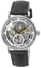 Ingersoll The Herald Leather Strap Silver Skeleton Dial Automatic I00402B Watch