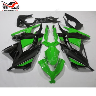 Fairing Kit For Kawasaki Ninja 300 2013-2017 Green Black ABS Injection Bodywork Foto 1 de 4