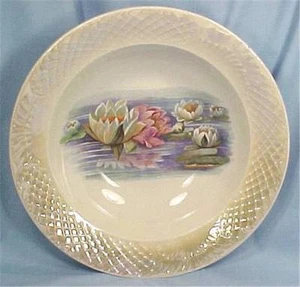 Water Lily Bowl Limoges China Whiteware Porcelain Serving Antique - Bild 1 von 7