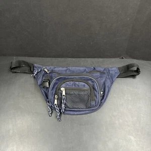 Eastsport Fanny Pack Bolsa de Residuos Cinturón Cremallera Bolsillos Vintage Años 90 Retro Azul Marino Cadera - Imagen 1 de 8
