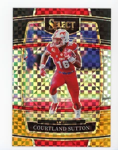 2022 Panini Select Draft #93 Courtland Sutton Black & Gold Squares 083/100 come nuovo - Foto 1 di 2