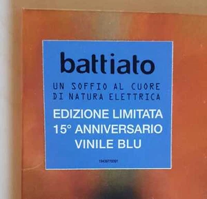 FRANCO BATTIATO DOUBLE LP 12" EIN HAUCH INS HERZ DER NATUR ELEKTRISCH VINYL BLAU - Bild 1 von 3