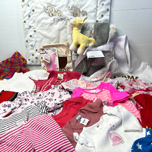 Newborn Baby Girls Clothing Lot Bulk x22 Shirts Blankets Dress  Size 00000 to 00
