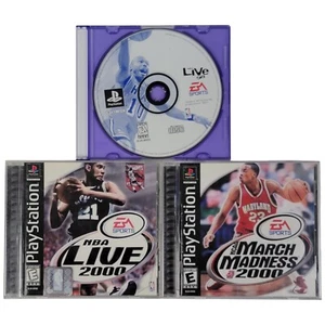 Sony Playstation Games - NBA Live 98, NBA Live 2000, & March Madness 2000 - Picture 1 of 3