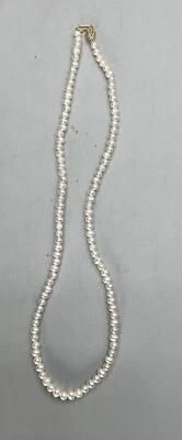 SIGNED RII 14K GOLD NATURAL PEARL NECKLACE - Image 1 of 3