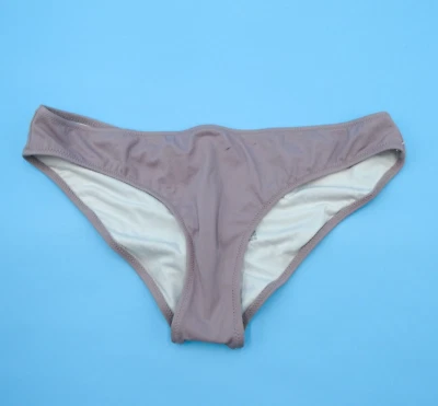 Victorias Secret PINK Small Gray Brazilian Ruched Mini Bikini Bottom Swimwear - Image 1 of 4