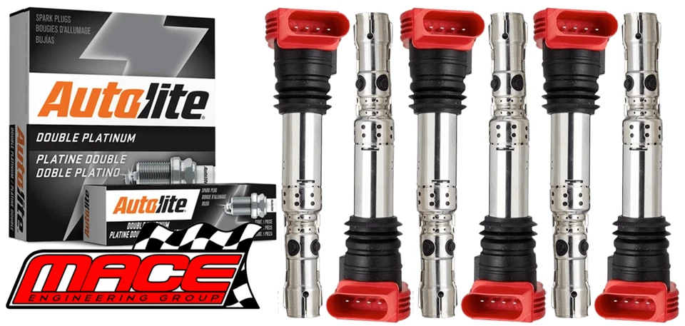 MACE IGNITION SERVICE KIT FOR AUDI A6 C5 C6 ASN BBJ 3.0L V6 - Image 1 of 1