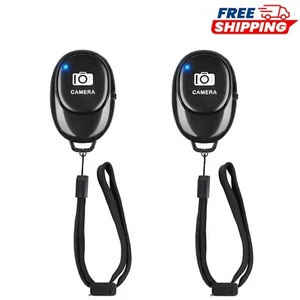 2-Pack Wireless Remote Shutter for Android/iPhone - Hands-Free Photo Clicker - Picture 1 of 9