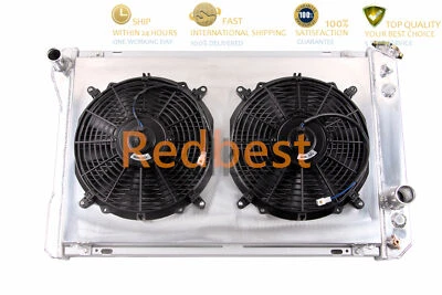 Radiador y cubierta + ventilador FIT 82-92 Chevy Camaro Trans Am V8 y Pontiac Firebird 4 filas Foto 1 de 4