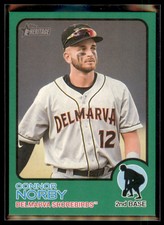 Connor Norby 2022 Topps Heritage Minor League Green Border /75 #80 Delmarva