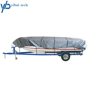 12ft×56inch Jon Boat Cover Water Proof Trailerable For Jon Boat Grey 210D - Picture 1 of 8