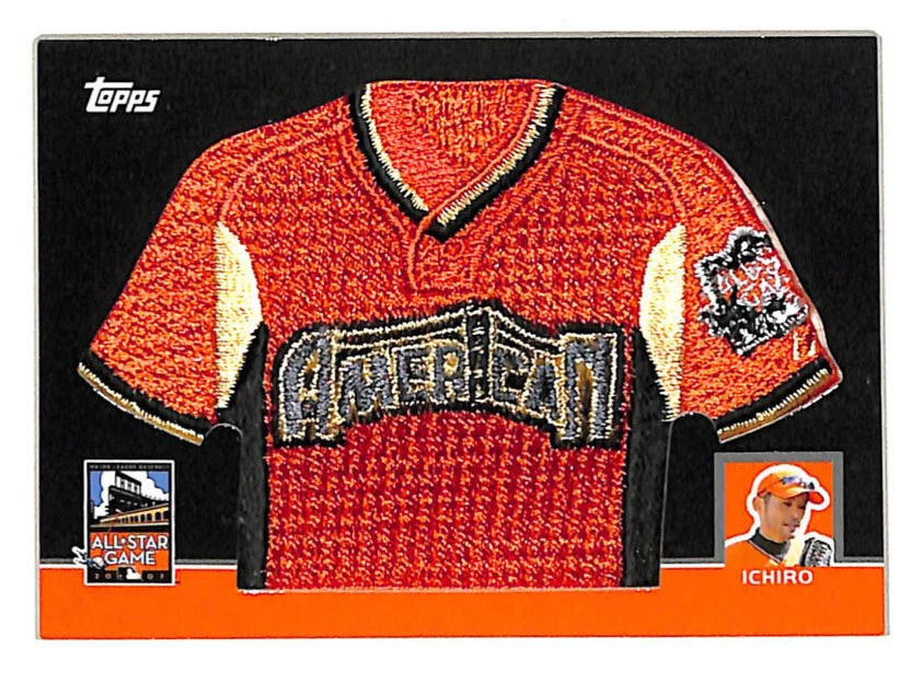 2008 Topps Ichiro All Star Game Commemorative Jersey Patch Card 166/499 Mariners - Image 1 of 1