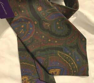  $235 Ralph Lauren Purple Label  Tie  Hand made in Italy