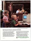 1985 Manufacturers Hanover Print Ad Kindergarten Classroom Apple Computer Future
