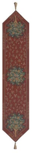 Orange Tree II Large French Tapestry Jacquard Table Runner - Picture 1 of 4